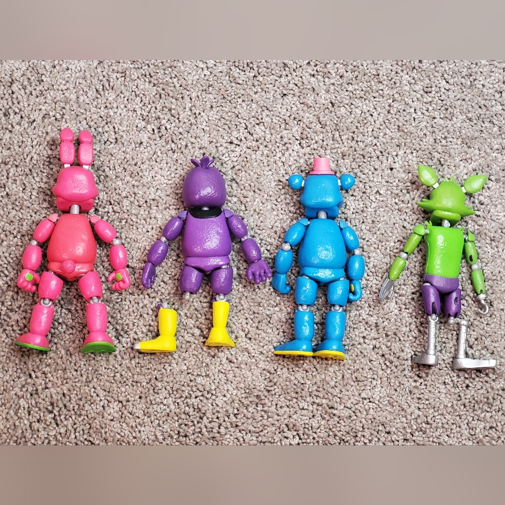 RARE! New Blacklight Series FNAF Funko Pop, Blacklight Articulated Figures - Picture 9 of 14